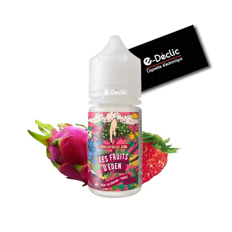 e-liquide-arome-concentre-les-fruits-d'eden-fruit-du-dragon-fraise-coq-frais-E-Declic